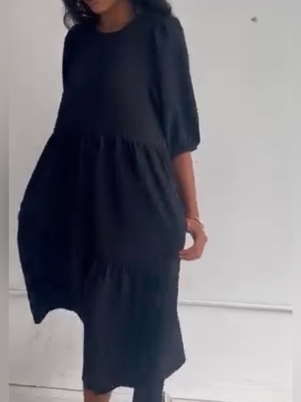 Wray Licorice Bubble Rosemary Dress